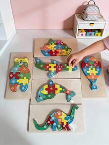Kids Pegged Puzzles - Redwood - View 3