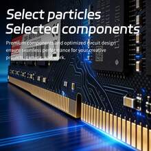 DiDTOCK DDR4 8GB 2666MHz/3200MHz 1.2V CL19/CL22 PC内存条，不含散热片 - 黑與白 - 查看 7