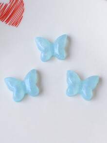 10pcs/Set Starfish, Shell, Heart, Butterfly DIY Shoe Charms, Suitable For Hollow Out Clogs, Beach Sandals, Flip Flops - Blue and White - View 9