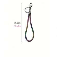 1 chiếc dây đeo điện thoại đính đá thời trang kèm móc khóa cho nữ, phụ kiện trang trí túi xách lấp lánh có dây đeo cổ tay, phụ kiện phong cách Gothic Y2K dễ thương, trang trí balo đi học và xe hơi sành điệu, quà tặng lưu niệm hàng ngày sang trọng, tương thích với Android và hầu hết các điện thoại thông minh, quà tặng cho mẹ, gia đình, bạn bè, trẻ em, sinh nhật, ngày lễ. - Màu xanh lam - Xem 2