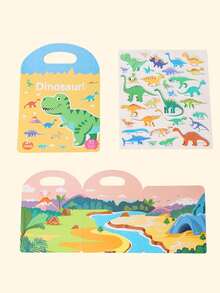 Reusable Sticker Book, Early Education Stickers For Children, Multi-Scene Silent Sticker Book, Ideal Christmas & New Year Gift - Multicolor - View 9