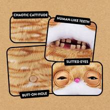 ZURU出品的Fuggler Alley Cats 9英寸毛绒玩具（臭脸）——滑稽丑陋的怪物毛绒玩具，长着类似人类的牙齿，适合儿童、青少年、成人和爱猫怪咖收藏。 - Stinkface - 查看 2