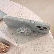 1个金/银蝴蝶形可折叠多功能手机支架，奢华电镀 - 彩色 - 查看 3