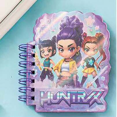 1pc Random \ 4pcs \ 1 Set, K-POP Witch Hunt Cartoon Account Mini Notebook, Mini Pocket Notebook, Coil Notebook