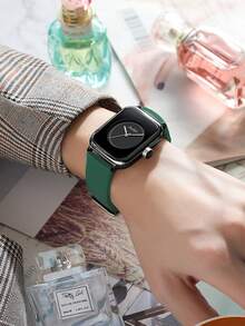 1pc Women's Quartz Watch, Minimalist Design, Suitable For Various Occasions, Fashion Essential, Great For Dates, Parties, And Gifts For Friends - Green - View 2