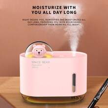 Nuevo humidificador doméstico mini, humidificador de escritorio USB con forma de oso, humidificador de aire para dormitorio, difusor de aromas, humidificador de aceites esenciales - Multicolor - Ver 11