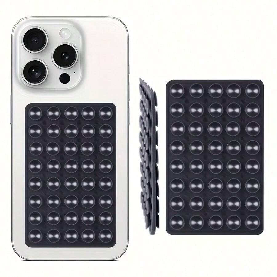 Ventosa de silicona de doble cara con 80 ventosas, duradera y previene caídas del teléfono, soporte multifuncional antideslizante, alta adherencia, soporte universal antideslizante para teléfonos inteligentes/tabletas/escritorios - Multicolor - Ver 1