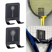 New Universals Tennis Racket Holder Wall Mounted Racket Rack Stainless Steel Wall Hook Badminton Racket Holder - Black - View 1