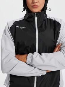 HOTSUIT Women's Sauna Suit With Hood And Pockets, Portable Design Suitable For Gym Workout And Weight Loss, Valentine's Day Gift - Black - View 11