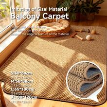 1pc Asymmetrical Pet Bed Mat, Multi-Scene Use, Winter Pet Scratching Pad, Dog/Cat Mat, Pet Sleeping Mat, Pet Rug, Natural Texture, Double Rough Feel, Wear-Resistant, Machine Washable, Suitable For Living Room And Bedroom Use - Brown - View 1