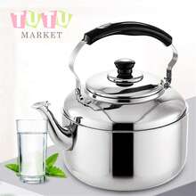 4L Tetera Silbante De Acero Inoxidable, Pulido Espejo, Asa Plegable, EbullicióN RáPida, Adecuado Para El Hogar Y La RestauracióN, Esencial Para La Temporada De Regreso A La Escuela, Tetera De Acero Inoxidable, Gran Capacidad, Olla Silbadora Para Uso En Estufas De InduccióN Y De Gas, Perfecta Para Uso En El Hogar Y En Restaurantes - Plateado - Ver 7