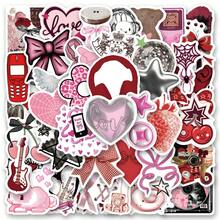 60张Y2K系列高品质贴纸，可用于剪贴簿、日记本、笔记本电脑、保险杠、滑板、水瓶、电脑、手机等，为您的生活增添许多乐趣，是送给成年人的完美礼物。 - 彩色 - 查看 1