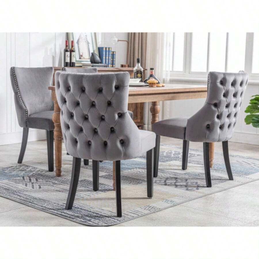 Dining Chairs - Grey - View 1