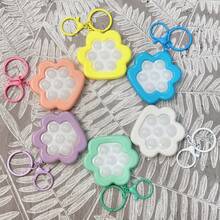 2026 New Cartoon Cat Claw Squeeze Stress Relief Keychain, Couple Backpack Pendant, Pressure Release Button Keychain, Birthday/Christmas/Valentine's Day/Holiday Gift - Multicolor - View 2