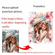 1pc Personalized Sisters Portrait Painting - Multiple Styles Available, Custom Sisters Birthday Gift, Mother's Day Gift, Sisters Prints, Women's Gift, Custom Portrait - Multicolor - View 113