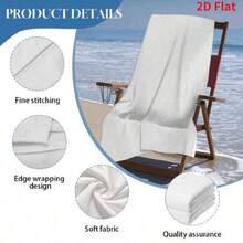 H-HellstarS Fashion Logo Anime Beach Swimming Towel Soft Absorbent Washcloth 's Gifts For  Travel Camping Gym(3).Jpg - 白色 - 查看 3