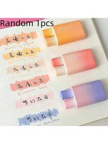 Dual-Tip Dual-Color Highlighter Pens, With Eye-Friendly Gradient Color Design, Fashionable Appearance, Suitable For Students To Highlight In A Colorful Way - Multicolor - View 14