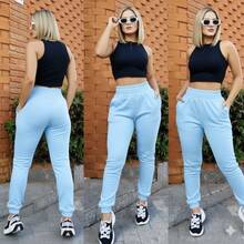 Women Sweatpants - Baby Blue - View 1