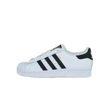Adidas Superstar J Low Top White Black Casual Sneakers Shoes C77154 - trắng - Xem 2