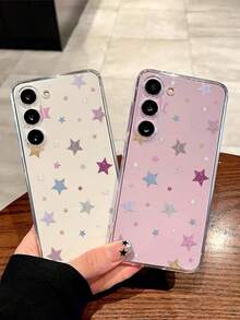 1个彩色夜光星空软壳手机壳，兼容华为荣耀、红米、三星Galaxy A04e/12/A13/A14/A34/A50/A52/A53/A54/S21/S22/S23/S24/S25/S25Ultra/S25FE/S26/S26 Plus/S26 Ultra/S26 Edge、6A/7A/8A、12T/13T/15T/15T Pro - 無色 - 查看 3