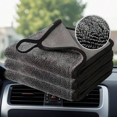 YITUMU 1条超细纤维洗车巾 - 特大号擦车巾，柔软、超强吸水、速干、不掉毛、不刮伤车身