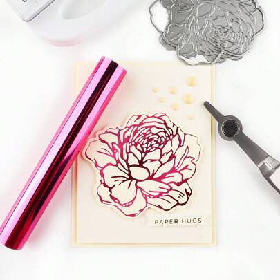 Rol van 5 meter zilver/goud/paars glitterfolie voor hot stamping, geschikt voor hot stamping machines/pennen, doe-het-zelf set voor warmteoverdrachtprinten en hot stamping.