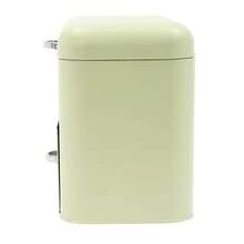 SHIOUCY Sleek Green 2-Tier Iron Bread Box 11.81x8.07x10.43in Drawer Design Rivet Connection For Living Room Office Kitchen Pastry Snack Daily Storage - Green - View 3