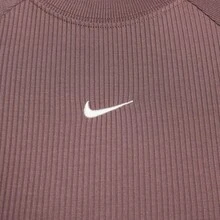 Nike 女士 AS W NSW CHILL KNIT RIB LS TOP 长袖T恤 针织无领长款 TIF0237-502 - 紅色 - 查看 4