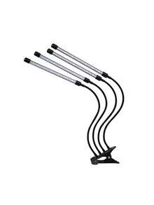 1pc Black LED Plant Growth Light Tube With Red & Blue LEDs. Full Spectrum Panel, USB Powered, Flexible Rotatable Lamp, Suitable For Indoor Gardening - Adapter Not Included. - Multicolor - View 10