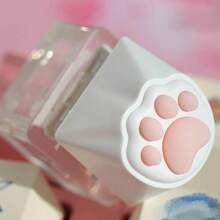 Cute Cat Paw Stress Relief Button, Squishy Butt Clicker Keychain, Toy Squeeze Decompression, Creative Gift Pendant, Bag Decoration Stress Relief Pendant, For Teenagers & Adults, Birthday & Holiday Gift - Multicolor - View 4