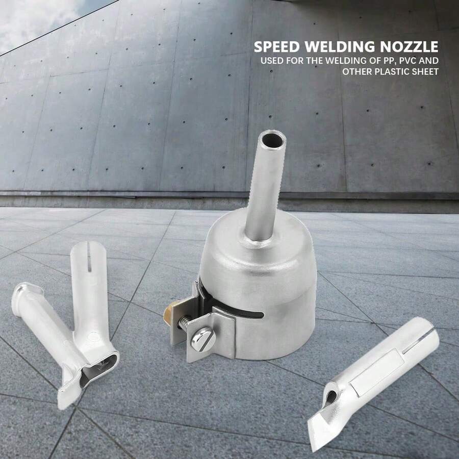 3 Hot Air Plastic Welding Gun Nozzles - 銀色 - 查看 1