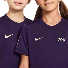 Nike Dri-FIT 青少年透气针织足球短袖衫 - 紫色 - 查看 3