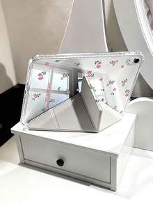 花朵三折基础碎花图案平板电脑保护套 - 彩色 - 查看 8