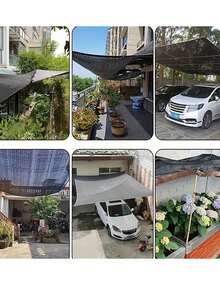 1pc Outdoor Sunshade Net, Thick & Dense Black Shade Cloth, Heat Insulation For Outdoor, Flowers, Garden, Farm House - Multicolor - View 8