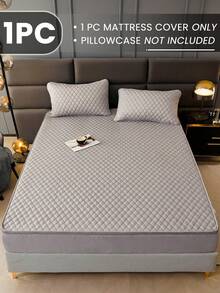 1 件装六面拉链床垫保护套，带绗缝内衬，适用于 8 英寸厚床垫，适用于单人床、双人床、大号床、厚床垫，透气静音，床垫套，理想的家居礼品，完美的节日礼物 - 淺灰色(床笠高20) - 查看 3