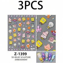 SpongeBob SquarePants 一叠可爱的Q版卡通涂鸦贴纸，防水材质。非常适合装饰手机壳、日记本、水瓶、行李箱等等。是送给朋友的绝佳礼物，也是圣诞节、万圣节、派对和生日的理想之选。 - 彩色 - 查看 9