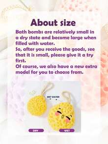 2/1pc Japanese Honeycomb Bath Sponge, Soft Exfoliating Shower Brush, Rich Lather, Suitable For Sensitive Skin, Unisex - Multicolor - View 6