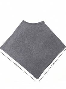 1pc Women's Solid Color Knitted Wool Blend Shawl Cardigan, Sun Protection, Warm, Elegant, Lady Style, Suitable For Indoor, Office, Travel, Outing, Spring, Autumn, Winter - Multicolor - View 11