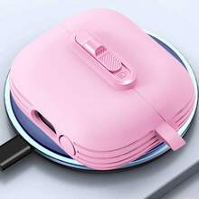 适用于三星 Galaxy Buds 3/Galaxy Buds 3 Pro/Galaxy Buds 的带扣锁和开关的保护壳，简约防摔，也适用于 Rock Cloud 蓝牙耳机 - 粉色 - 查看 2