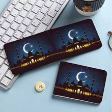 1pc Ramadan Themed Multi-Slot Bifold PU Leather Card Holder, Mini Wallet For Credit Cards, Driving License, Gift Cards - Fashion Design, Card Case, Wallet, Minimalist Wallet, Durable Wallet, Ramadan Gift - Blue - View 30