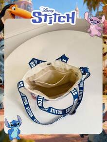 Disney 17.3 Inch Laptop Bag, Quilted Diamond Pattern Design, Water-Resistant One Shoulder Briefcase, Large Capacity Notebook Bag, Suitable For Business And School , Beach Bag - Multicolor - View 6