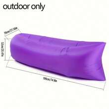 多功能充气沙发 - 可折叠、柔软、快速充气，带收纳袋，适合露营和休闲放松，可用作充气沙滩床、充气睡袋、户外家具、露营装备、音乐节靠垫，采用厚实耐用的PVC材质，便携易用，适用于沙滩用品、露营用品、徒步旅行、登山、办公用品、午睡、远足、庭院装饰、沙滩游戏、泳池派对、户外家庭活动，是送给男士、女士和个性化礼物的理想之选。 - 彩色 - 查看 13