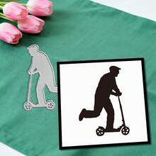 创意滑板切割模具、DIY剪贴簿相册和压花模板、贺卡制作工具、卡片纸切割工艺品、礼品卡制作模板模切。 - 銀色 - 查看 6