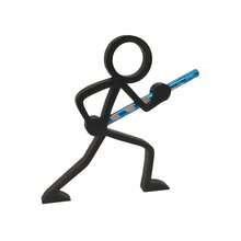 3D Printed 4 Styles Matchstick Man Pencil Holder, Pen Stand, Pen Cup, Desktop Decor, Learning & Office Supplies, Stationery, Desktop Sculpture. Student Gift, Children's Gift, Christmas & New Year Gift. - Multicolor - View 13