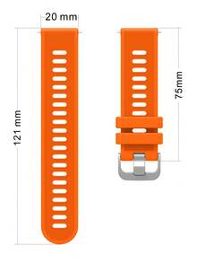 一套硅胶表带，兼容 Garmin Forerunner 55，20mm 柔软硅胶材质，也适用于 Forerunner 158/645/245/Venu/Watch Active 2/Galaxy Watch 4 42MM，同时兼容其他 20mm 表带，男女皆宜。 - 20mm - 查看 2