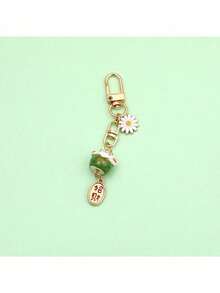 1pc Elegant & Fashionable Cute Maneki-Neko Keychain Pendant, Popular Ceramic Charm Accessory For Women Backpack - A - View 8