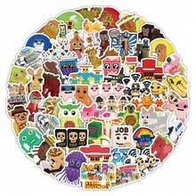 72PCS Steal A Brainrot Abstract Animal Stickers Tung Tung Sahur Italian Brainrot Animals Cartoon Decal DIY Luggage Phone Cup Guitar Gifts - Multicolor - View 6