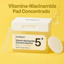 NUMBUZIN No.5 Almohadillas Faciales con Vitamina y Niacinamida - Pads Concentrados con Glutatión, Vitamina CyE - Exfoliación Suave, Iluminador y Antioxidante para Piel Radiante - 180 ml 70 Pads - beige claro - Ver 2