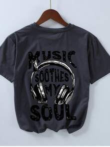 Áo thun ngắn tay cổ tròn cho bé gái, kiểu dáng thoải mái, thích hợp mặc mùa hè, có thể dùng đi học/chơi thể thao/hoạt động ngoài trời, áo mùa hè đa năng. - Màu xám đen - Xem 2