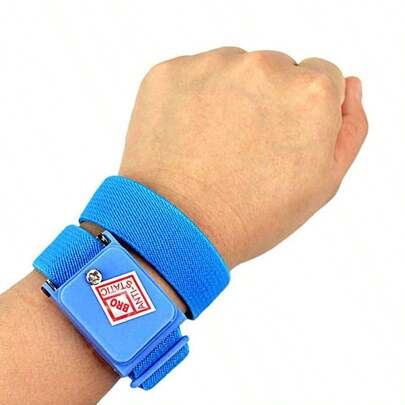 Pulsera Antiestática Inalámbrica Ajustable para Electrónica | Pulsera Antiestatica sin Cable Protección ESD | Pulsera para Reparaciones Electrónicas Celulares y Computadoras | Protección contra Descargas Estáticas para Componentes y Circuitos | Pulsera Electrónica Ajustable para Muñeca Uso Técnico y Doméstico | Herramienta de para Mantenimiento Electrónico | Cómoda Ligera y Reutilizable | Anti Static Wrist Strap Wireless ESD Wristband Electronics Repair Tool